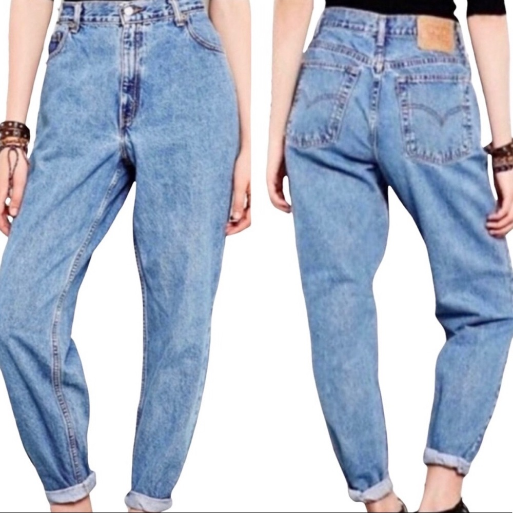 VTG Levi’s Y2K Relaxed Fit 550 High Rise Medium Wash Mom Jeans Sz 2